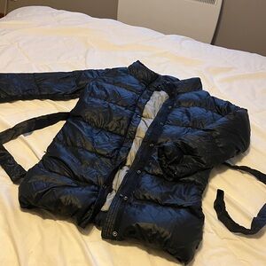 GAP Black and Gray Puffer Jacket